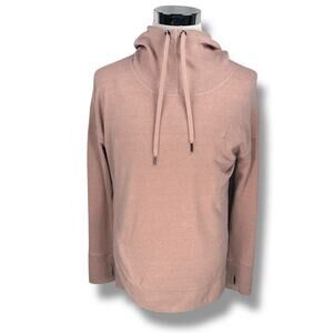 Sweaty Betty Escape Luxe Fleece Hoodie Women's Medium Pale Pink Pullover Active